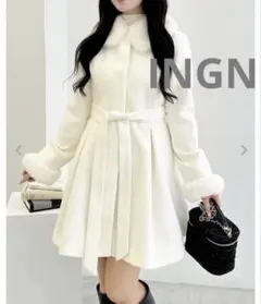 【新品未使用】INGNI(イング) エコファー取り外し4Wayドーリーコート