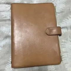 ベージュ レザー システム手帳