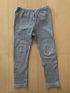 UNIQLO チェック柄 レギンス 10分丈120サイズ