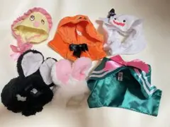 猫用 被り物 つけ襟 6点 セット 仮装 洋服