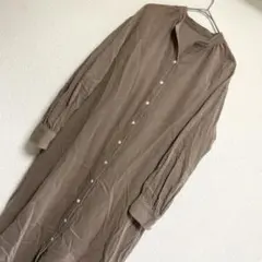 アーバンリサーチ　コットン長袖 シャツワンピース　36