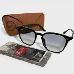 美品 RayBan サングラス RB4258-F 601/19 ブラック ブルー