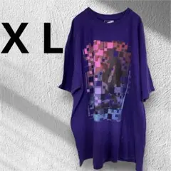 海外古着ECKO UNLTD グラフィックTシャツ XL パープルオーバーサイズ