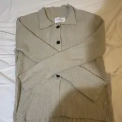 CAPRICIEUX LE'MAGE リブニットカーディガン ベージュ