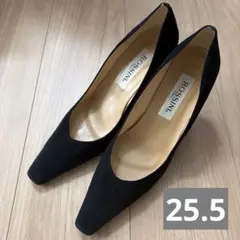 捨てます‼️ROSSINI ブラック ハイヒール ポインテッドトゥ　25.5cmのサムネイル