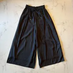 日本製　ドニーユ　Doneeyu 黒 ワイドパンツ　36 超ワイド