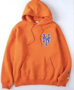 MLBニューヨークヤンキース プルオーバー フーディ裏起毛 スウェットパーカー