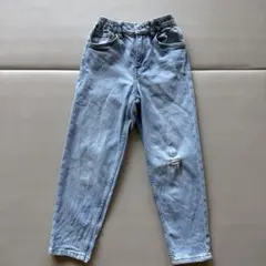 H&M ダメージ加工 ライトブルー パンツ　キッズサイズ120