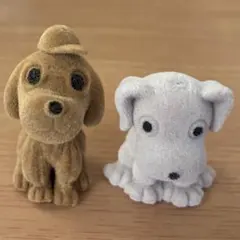 Dog ミニチュアフィギュア 2個