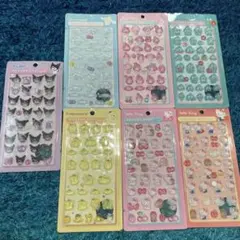 ボンボンドロップシール★サンリオ★ぷくぷくシール★3Dシール★7枚セット　1