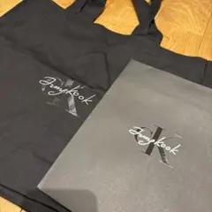 韓国Calvin Klein ジョングクトートバッグ ブラック 非売品 刺繍