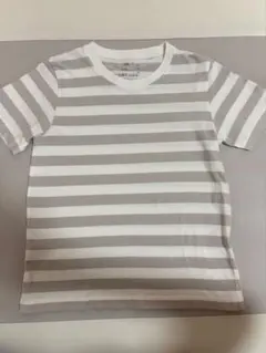 無印　ボーダー　半袖Tシャツ　120