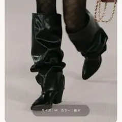 ダーリッチ ロングブーツ　サイズ37 M ブラック