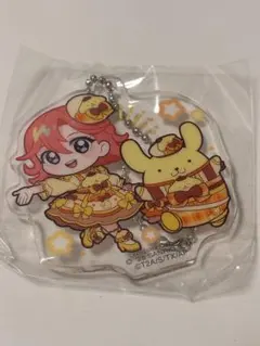 ひみつのアイプリ　サンリオ　コラボ　アクリルキーホルダー　おとめ×ポムポムプリン