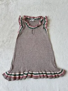 CARAMEL ニットフリルワンピース 2y