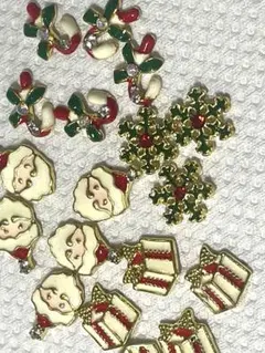 クリスマスモチーフチャームセット 12個