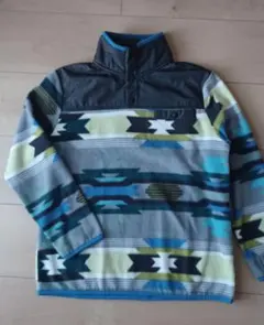 幾何学模様 フリースジャケット 100cm以上