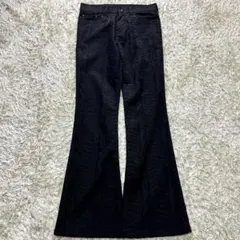 00s Semantic Design パイソン フレアパンツ 黒 V系 平成のサムネイル