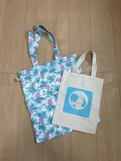 【値下げしました】トートバッグ2枚セット（ユニクロポール&ジョー、伊藤若冲）