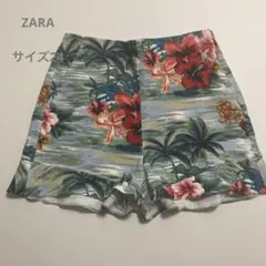 ザラ　ショートパンツ  フレア　花柄