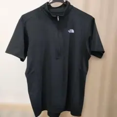 THE NORTH FACE ハーフジップ半袖シャツ ブラック