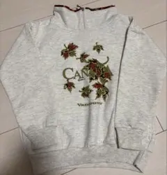 カナダ ロゴ トレーナー ハーフジップキッズトレーナー