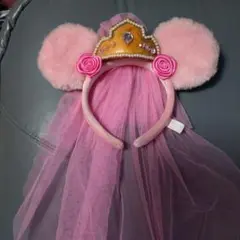 ディズニー カチューシャ ミニー ピンク ティアラ