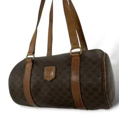 オールド　セリーヌ　ハンドバッグ　ミニボストン　パピヨン　トリオンフ　マカダム柄