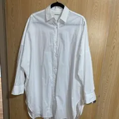 ABIENTOT ホワイトオーバーサイズシャツ