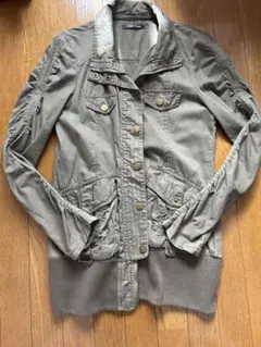 平成ギャル　当時物　ミリタリージャケット　カーキ　アウター　レア　希少　グランジ