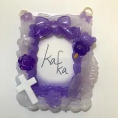 ホイップデコ 硬質カードケース トレカケース クリア×パープル 紫 推し活