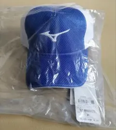 Mizuno ゴルフメッシュキャップ 青/白