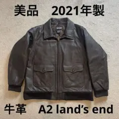 未使用】HOUSTON 8215 カウレザートラックジャケット ブラウン 42 