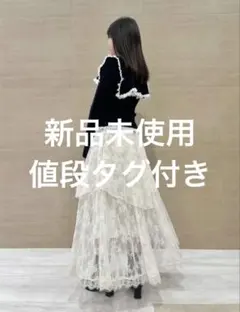 スナイデルSustainableプリーツティアードスカート　ドット　0※匿名発送 SNIDEL - snidel スナ Sustainableプリーツティアードスカート 水玉の