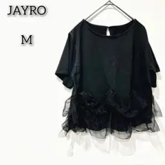 ジャイロ 【M】 カットソー トップス ブラウス レース シアー 透け キレイめ