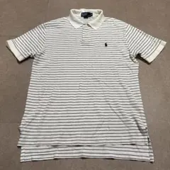 Polo Ralph Lauren ポロシャツ　半袖　ボーダー　白　黒　Mのサムネイル