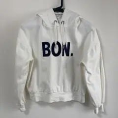 pom ponette junior ボンプリントパーカー M