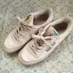 Reebok ホワイト レトロ スニーカーレザーリーボック★
