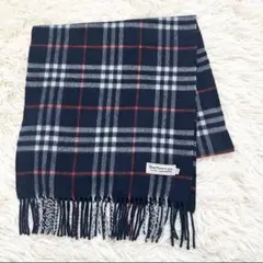 【美品】英国製 ノバチェック BURBERRY マフラー カシミヤ