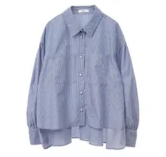 earth music&ecology オーバーフレアシャツ