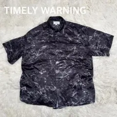 ✨ TIMELY WARNING タイムリーワーニング　ポリエステル　半袖シャツ