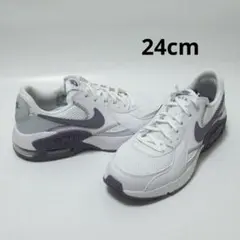 24cm 白 紫 ナイキ エアマックス エクシー AIR MAX EXCEE