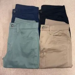 【ユニクロ】ウルトラストレッチスキニーフィットカラージーンズ　4本セット