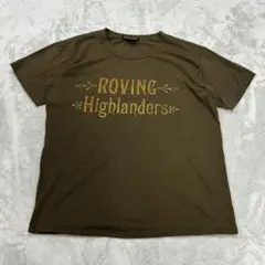 STEVENSON OVERALL フェルトプリント Tシャツ サイズM カーキのサムネイル