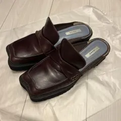 【改造済】AMERI ローファー サンダル ダークブラウンのサムネイル