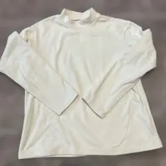 UNIQLO キッズ ハイネック フリース長袖 140ユニクロ オフホワイト