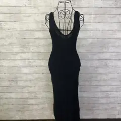 Zara 透かしニットワンピース ザラ　ロングワンピース