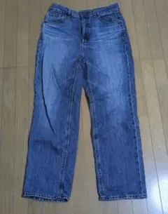 GU　レディース　ストレートデニムパンツ サイズLのサムネイル