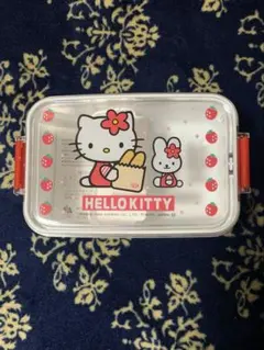 ハローキティ お弁当箱 いちご模様　レトロ　1999年