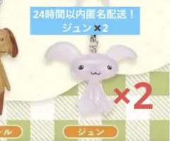 どこでもいっしょ　めじるしアクセサリー　ジュン×2